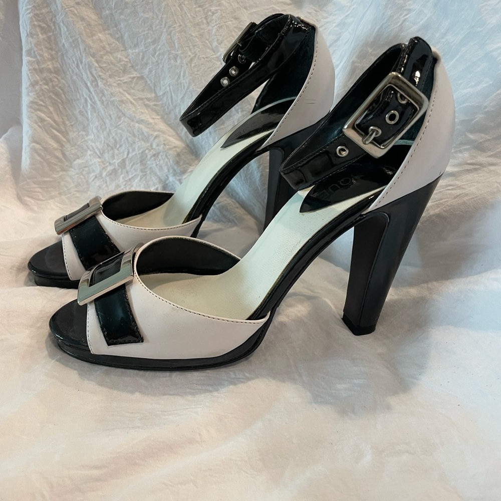 Elegant Black and White Heels